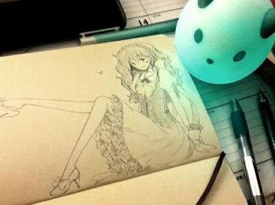 jo姐马克笔纯手绘 精致的线条 第一眼就爱上 美翻