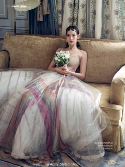 Mona Matsuoka for Marie Claire China June 2015 Wedding &amp;quot;love in Paris&amp;quot; | 日美混血模特松冈莫娜为中国版《嘉人》6月新娘特刊拍摄大片“爱在巴黎”，片中演绎的都是高级定制系列。 摄影：杨毅 …