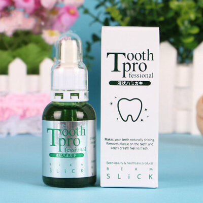 Tooth professional·速效牙齿美白液*20ml 日本女明星必用一周改变黄黑色美白牙齿，非常人气，日本人是非常重视口腔卫生管理，可以放心大胆的露出牙齿笑，不用怕压牙黄遮遮掩掩。先用牙膏刷一次牙后，再在牙刷上滴上1…