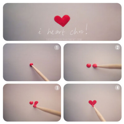 &amp;lt;3 How to make the perfect mani heart! Thank you,thank you- I love this simple &amp;amp; genius tutorial! &amp;lt;3