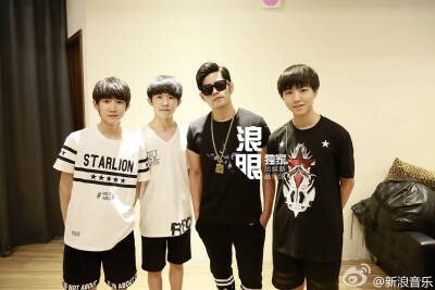 TFBOYS 王俊凯，王源，易烊千玺～＆周杰伦～～～酷毙了\(^o^)/