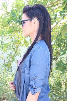 Create a faux-hawk flanked by killer French braids. | 15 Ways To Up Your Braid Game