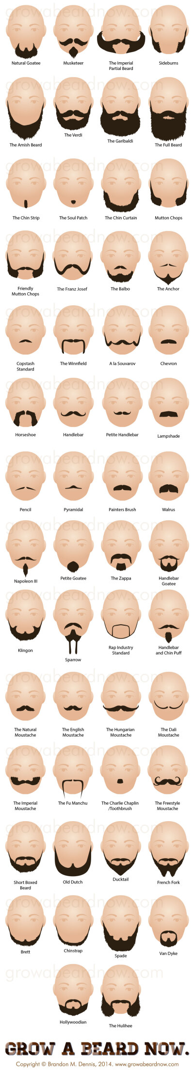 54 Facial Hair Styles - A new collection of all the beard styles known to man.