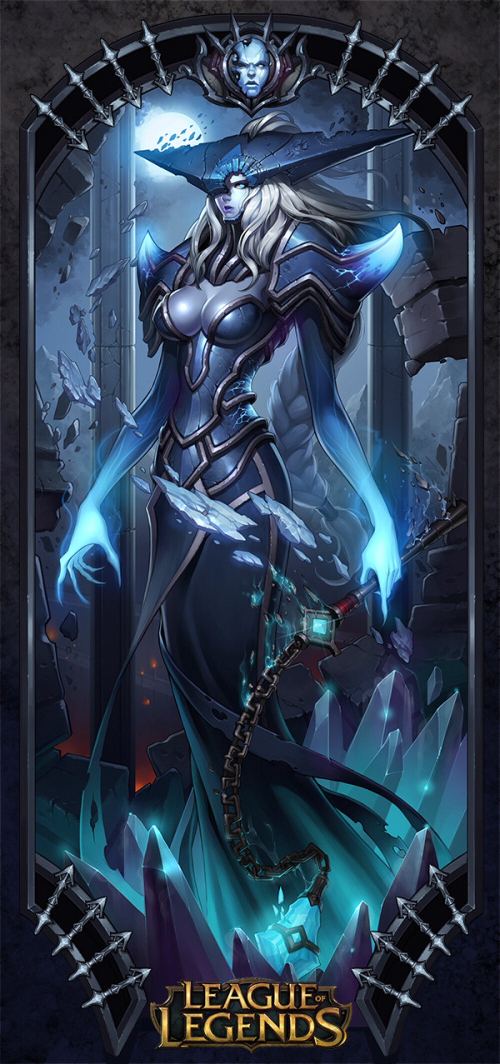 冰霜女巫这张好霸气lol英雄联盟