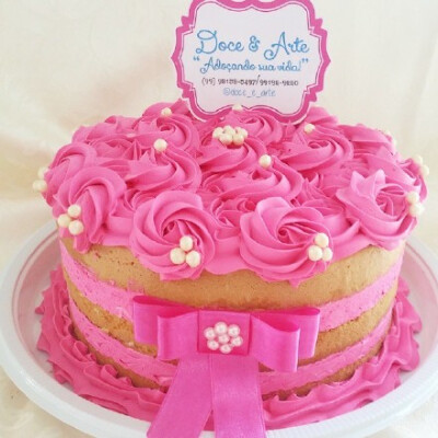 （玫瑰蛋糕，被美到了）...