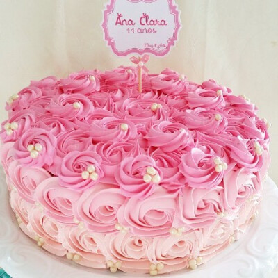 （玫瑰蛋糕，被美到了）...