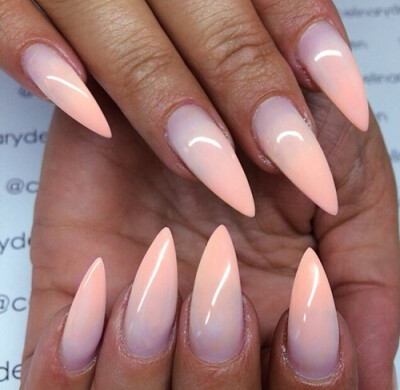 Love that polish, but with nails that sharp you might poke someones eye out.