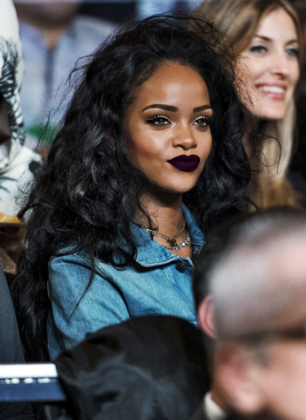 RiRi wearing that lipstick, like whoa!! I love all shades of purple. This is a matte plum &amp;amp; fascinating!! OMG!! THANK YOU FOR ALL THE LOVE &amp;amp; REPINS TO YOUR BOARDS, OKAY! :-) IT'S TOTALLY APPRECIATED!! #HausofZenobia