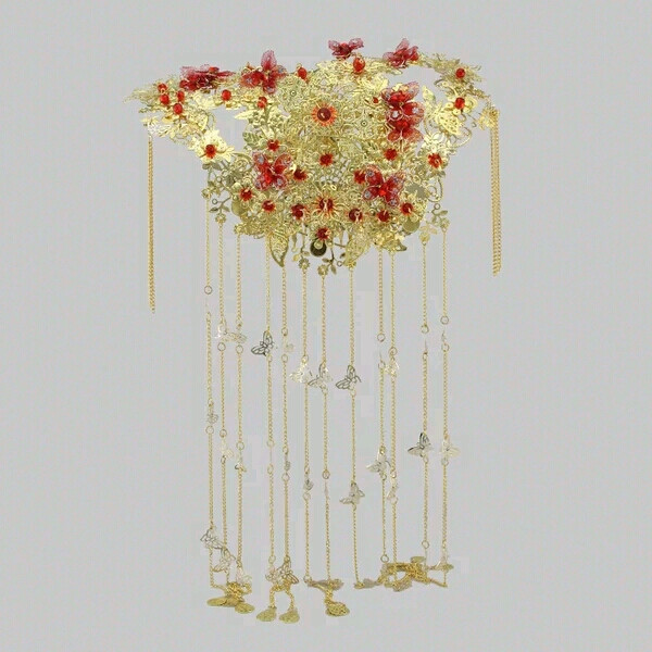 唯美 复古 流苏 新娘 发饰 步摇系！