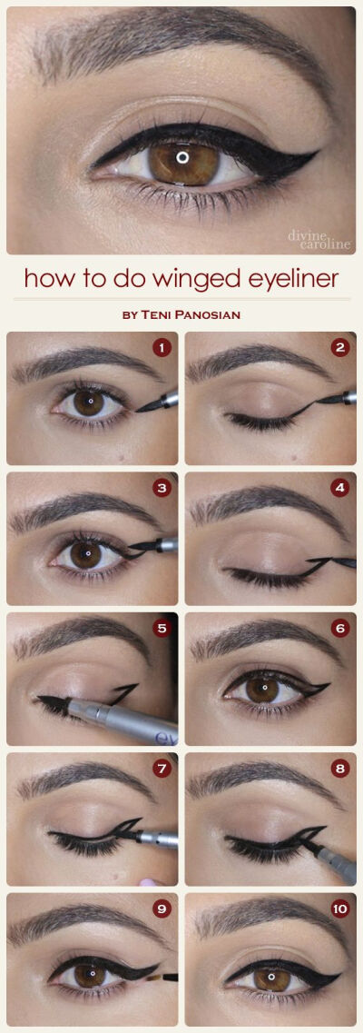 How to Do Winged Eyeliner | Easy Step By Step Tutorial on How to Achieve Perfect Cat-Eye Liner | For More Great Makeup Tips &amp;amp; Advice Visit MakeupTutorials.com.