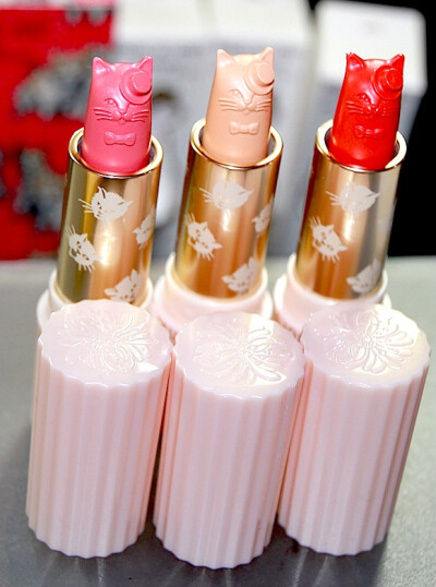 Paul lipstick. Shaped like cats!! Omgggg dream lipstick! Although I'd be too afraid to use!