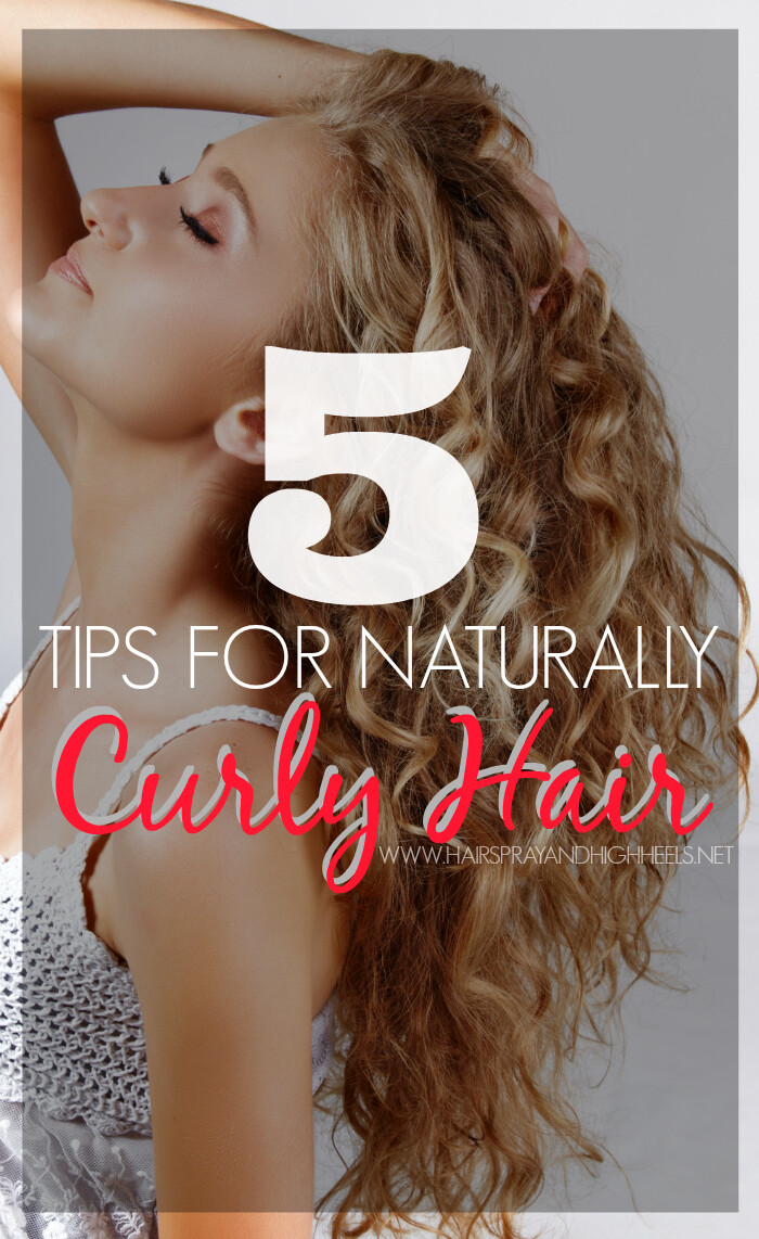 Hairspray and Highheels shares 5 curly hair tips from a professional hair stylist! From how to brush it to what products to use to style for your hair type!