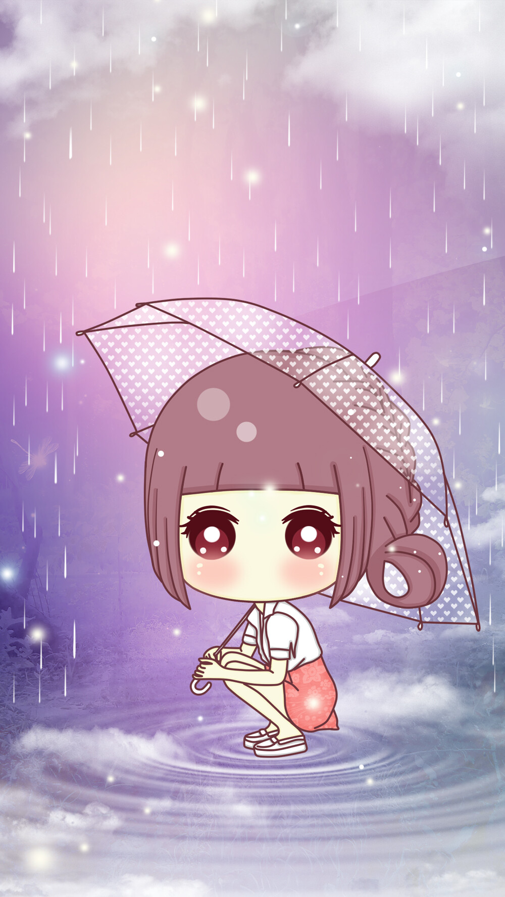 #小琢壁纸# 一个人的下雨天1(FBD0E)