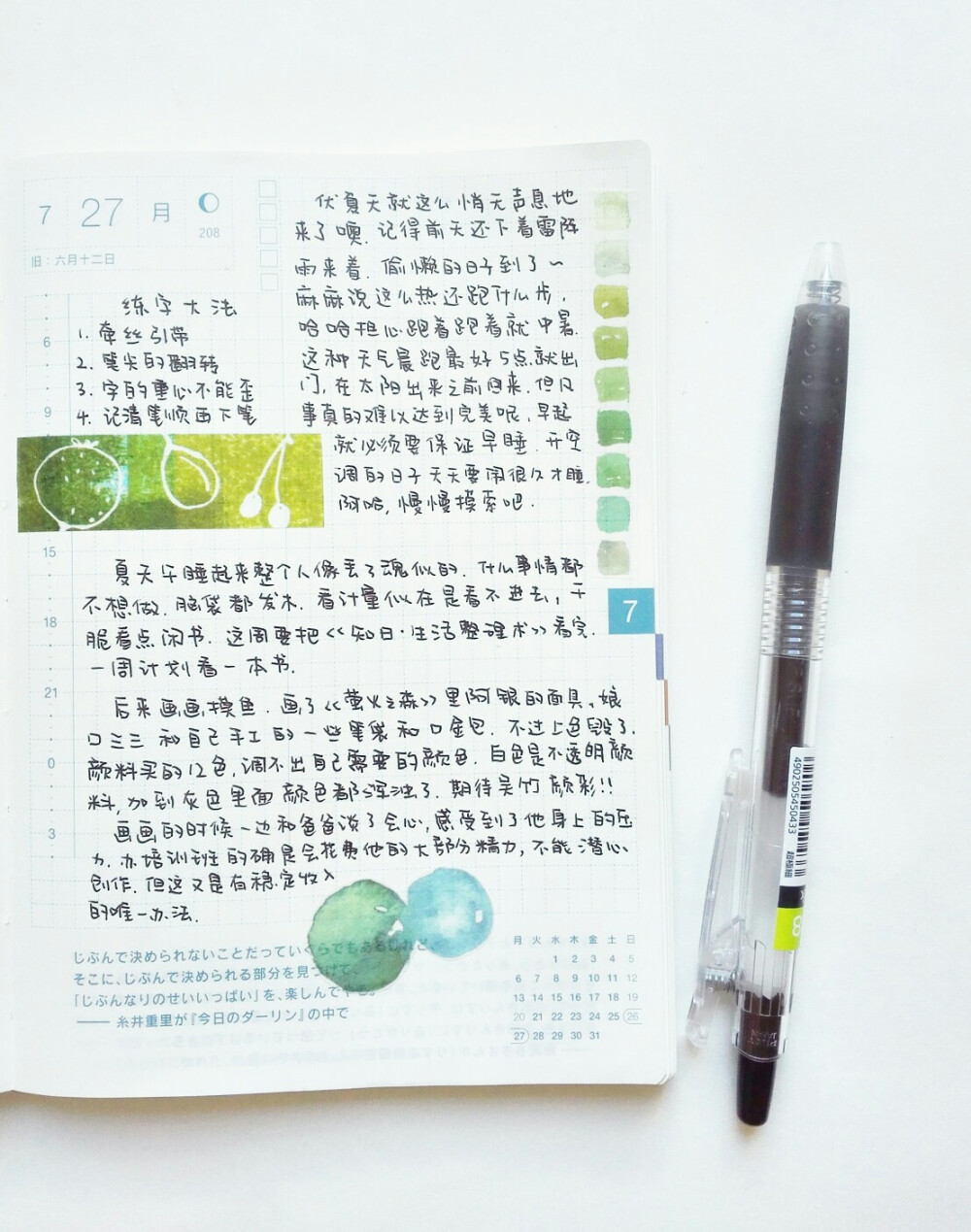 #手帐# #hobonichi#