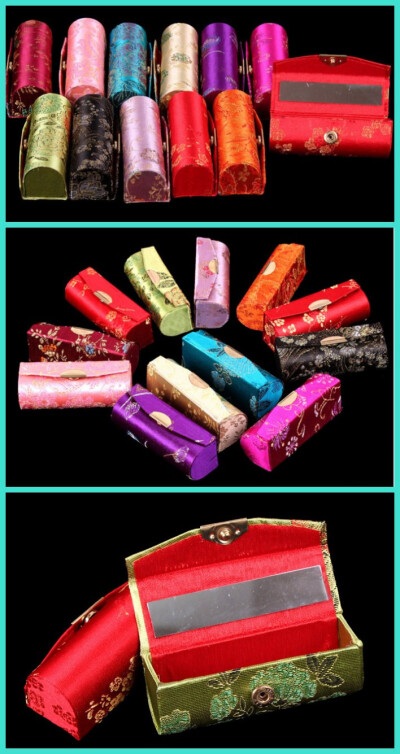 Lipstick box. Retro fashion Chinese handcraft. (Wholesale10pcs=$16.8)