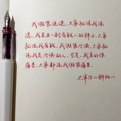 发现一个人的字太好看～