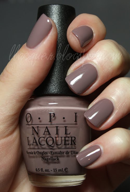 OPI's An Affair In Times Square. Once we started grey shades in at work I would wear greys constantly, they look so good on fingernails (I especially like the blueish or purpleish toned greys).