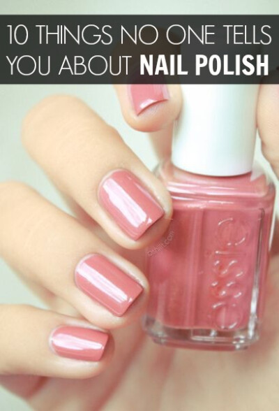 10 things no one tells you about nail polish--I found a couple of these interesting.