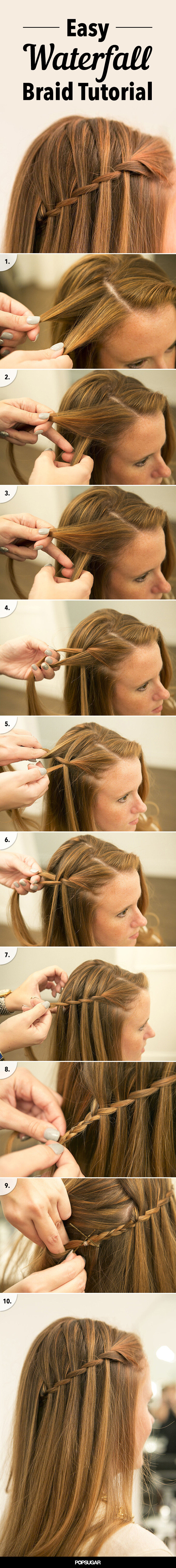 How to #DIY a waterfall braid. #waterfallbraid #braid