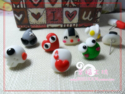 手作萌物耳釘xfgf.taobao.com