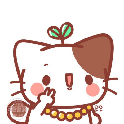 FF花园夜原创手绘【喵咕酱】剪刀手系列头像2。版权所有，侵权必究。橘子的朋友。Q版/卡通/头像/情侣/男女生/可爱/微信表情 {微博 @夜谜飒 }