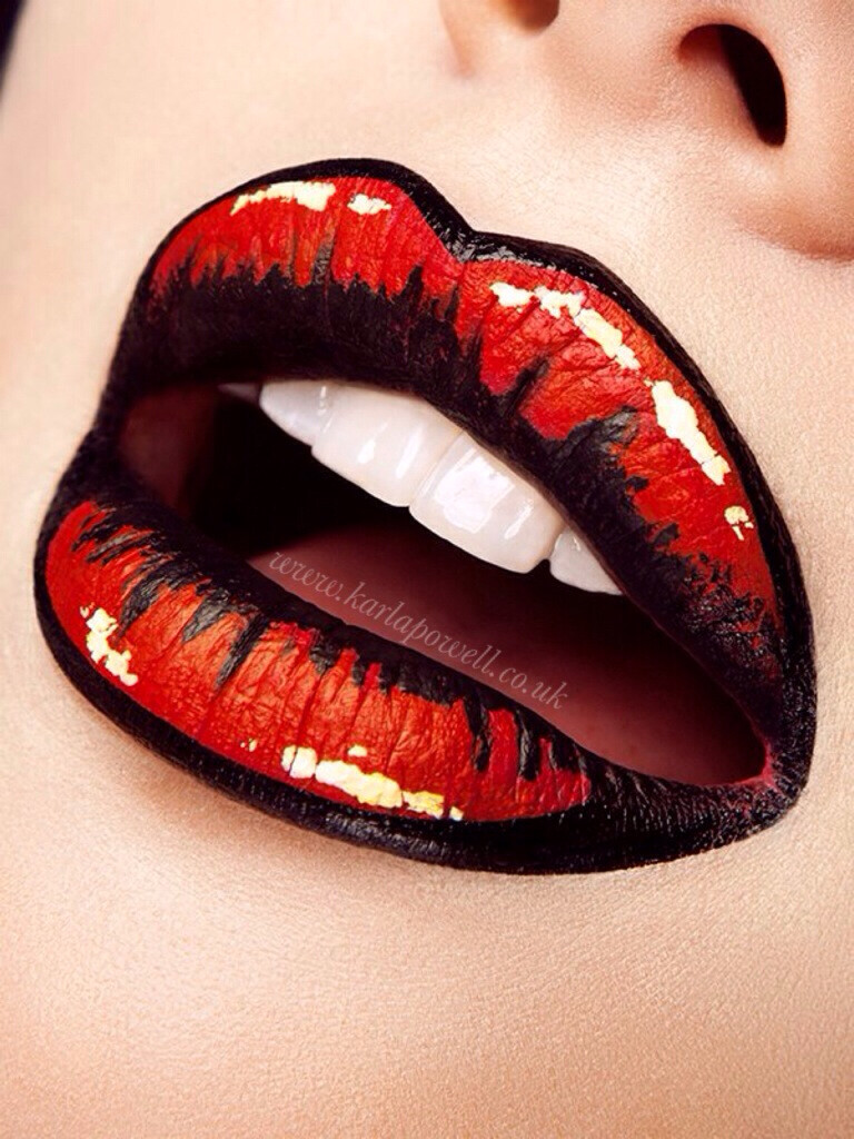 Pop Art Lips 'KA POWell' Creative Lip Art Make-up by Karla Powell