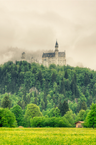 Schloss Neuschwanstein, Bavaria, Germany(by Ventura Carmona)。德国巴伐利亚新天鹅堡。座城堡是巴伐利亚国王路德维希二世建造，位在德国巴伐利亚省福森市，在德国东南与奥地利的边界上，城堡就蓋在隶属阿尔卑斯山…