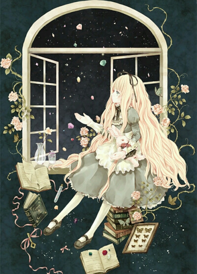 复古 女孩 插画