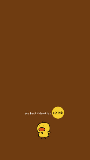 【小鸡和他的好朋友壁纸】——我好朋友是一只鸡my best friend is a chick   关注微信公众号@陈圈圈