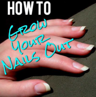 How to Actually Grow Out Your Nails. Lots of useful tips here - I actually had no idea that you were only supposed to file in one direction.