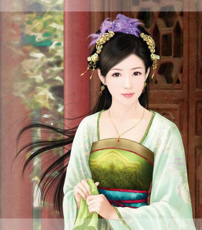 19.柳青眉绘