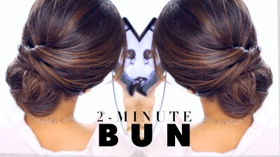 2-Minute Elegant BUN Hairstyle | EASY Updo #Hairstyles