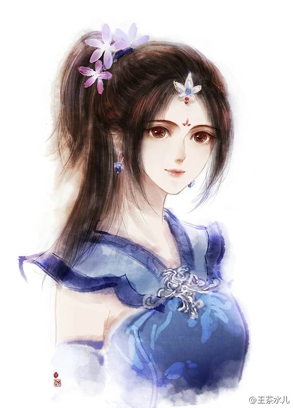 画师微博【王茶水儿】 简介:剑三仙剑轩辕剑古风控。 版权提示:插画版权属于画师个人所有，切勿商用，二改。需要版权的亲请去微博私信。