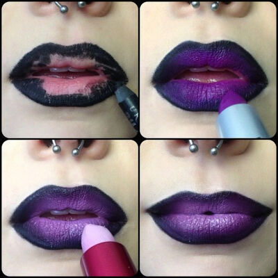 diy+snow+white+pencil+|+Purple+is+one+of+the+hottest+lipstick+trends+currently;+and+that+is+...