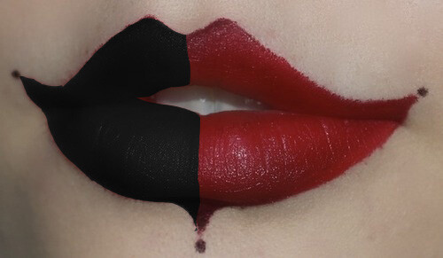 Harley Quinn Lips...I dont really think that would look as good on my lips lol theyre not as...Voluptuous xD