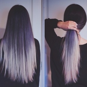 THIS IS NEXT.... // you can opt for a delicate white-lavender dip dye. | 35 Low-Key Ways To Add Color To Your Hair