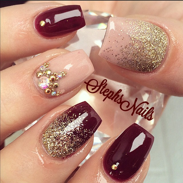 Nail fashion, nail art, cool nails, womens fashion, hair and beauty, glitter nails.