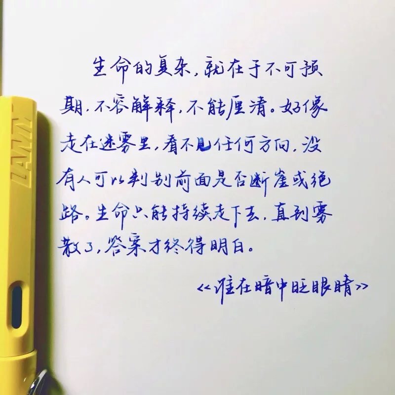 那么美的字，我曾能不努力练字！