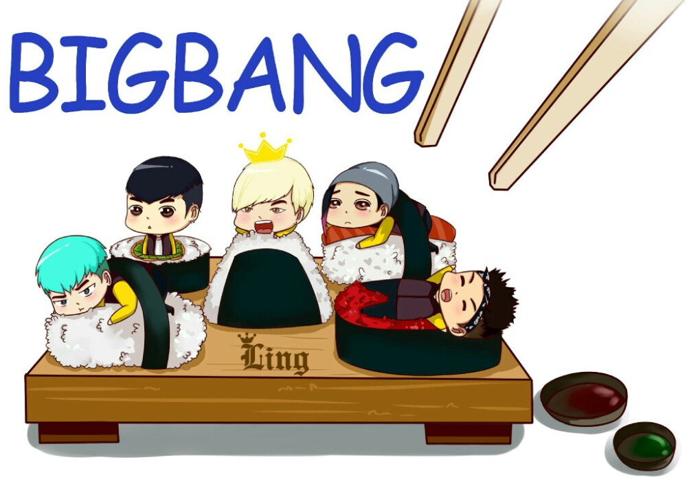 BIGBANG GD 太阳 TOP 大声 胜利 饭绘 cr:logo