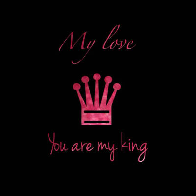 情侣头像，you are my king。