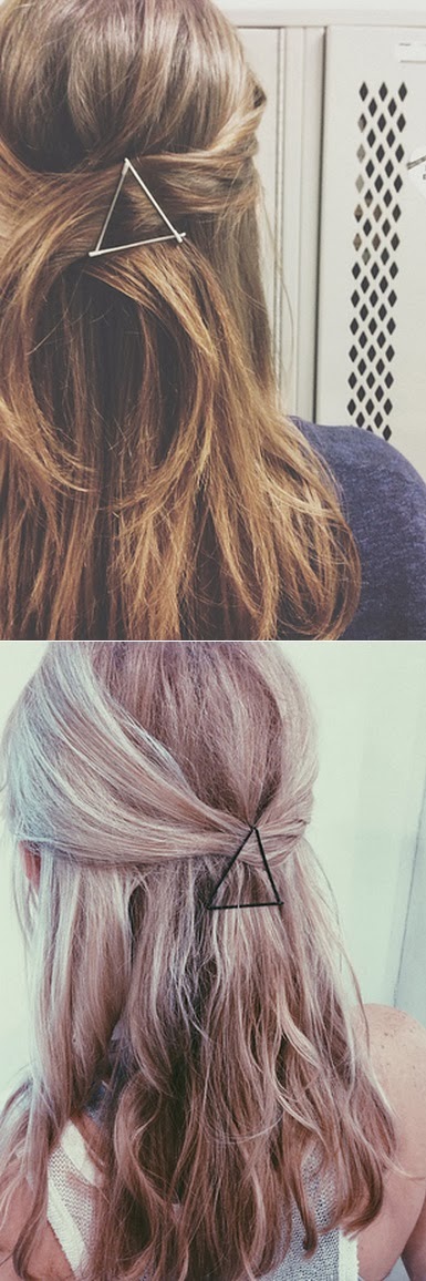 29 Hairstyling tricks Every Girl Should Know - Use your bobby pins as graphic hair accessories