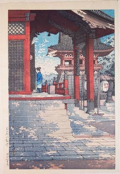 停不下的脚步，充满诗意的和风木版画。丨来自画家Hiroshi Yoshida。