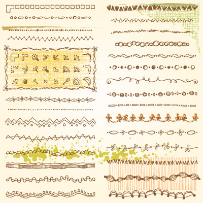 手帐素材，手绘分割线 来源于懒人图库。侵删。