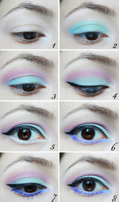 But you can pair black liner and lipstick with a bunch of pastel shadows. | How To Be A Pastel Goth