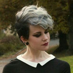 And this glam gray-haired stunner. | 21 Women Who Are Really Pulling Off This Pixie Haircut Thing