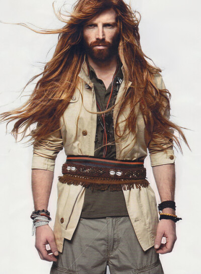 Tumblr Men with Long Hair | fashion red hair Redhead Freckles beard Johnny Harrington ginger men ...