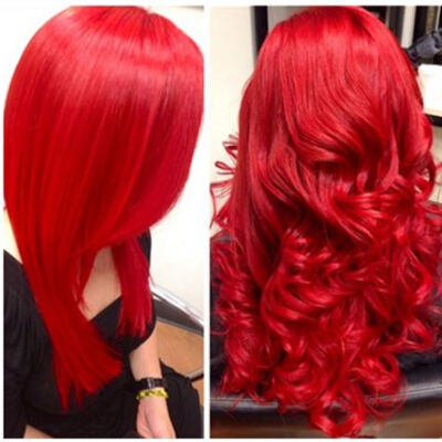 2 bottles red 2 bottles hot pink dot of yellow... @gypsysheep 's next hair color with inkworks