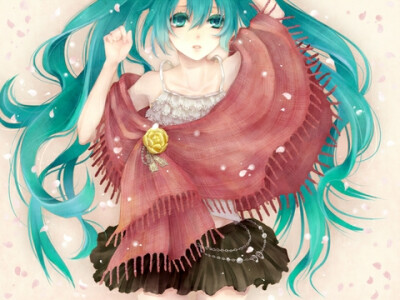 初音未来 初音 公主殿下 V家二次元 手绘 动漫 插画 p站 壁纸 美图(*/ω＼*)