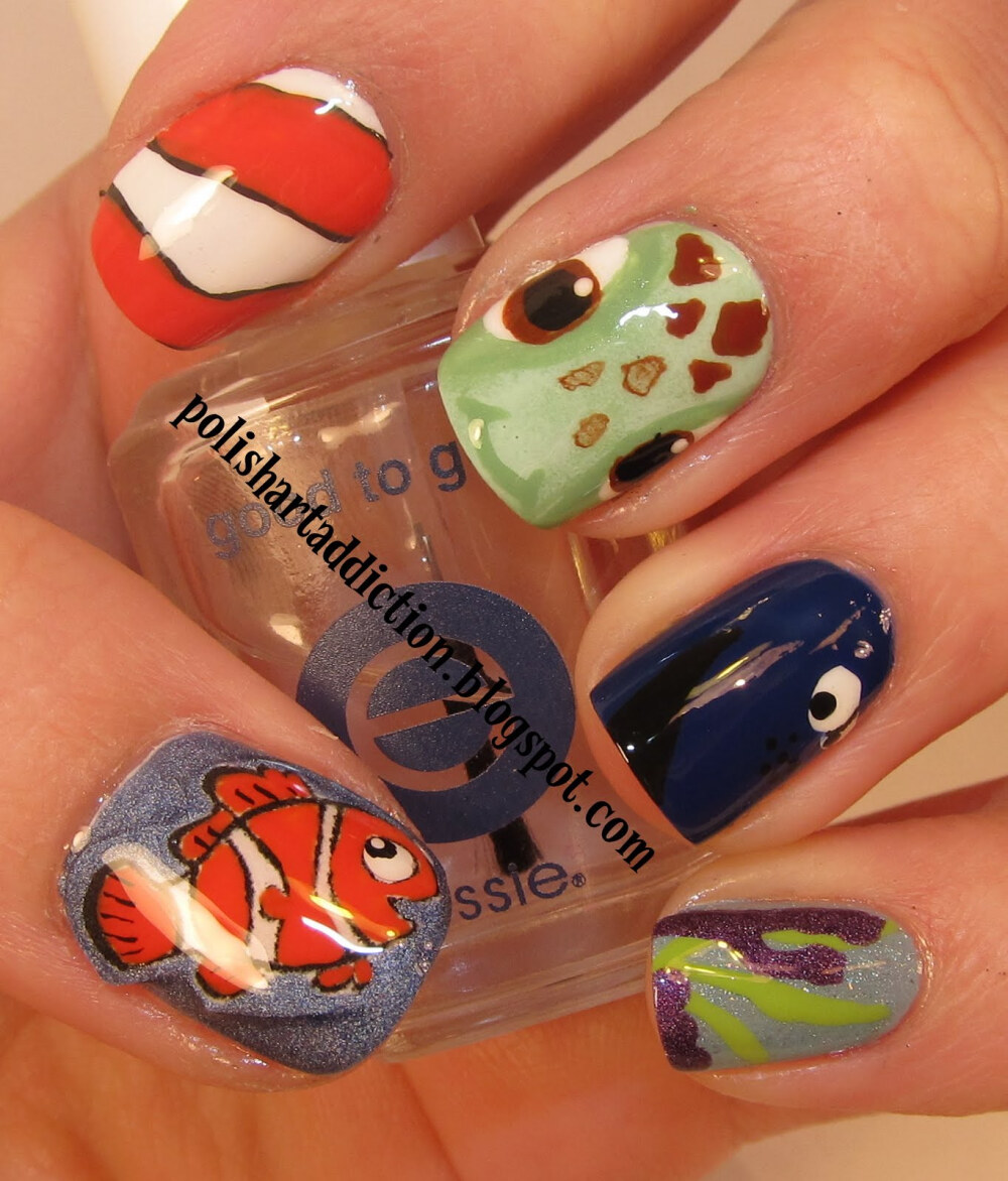 Finding Nemo #nailart #nails