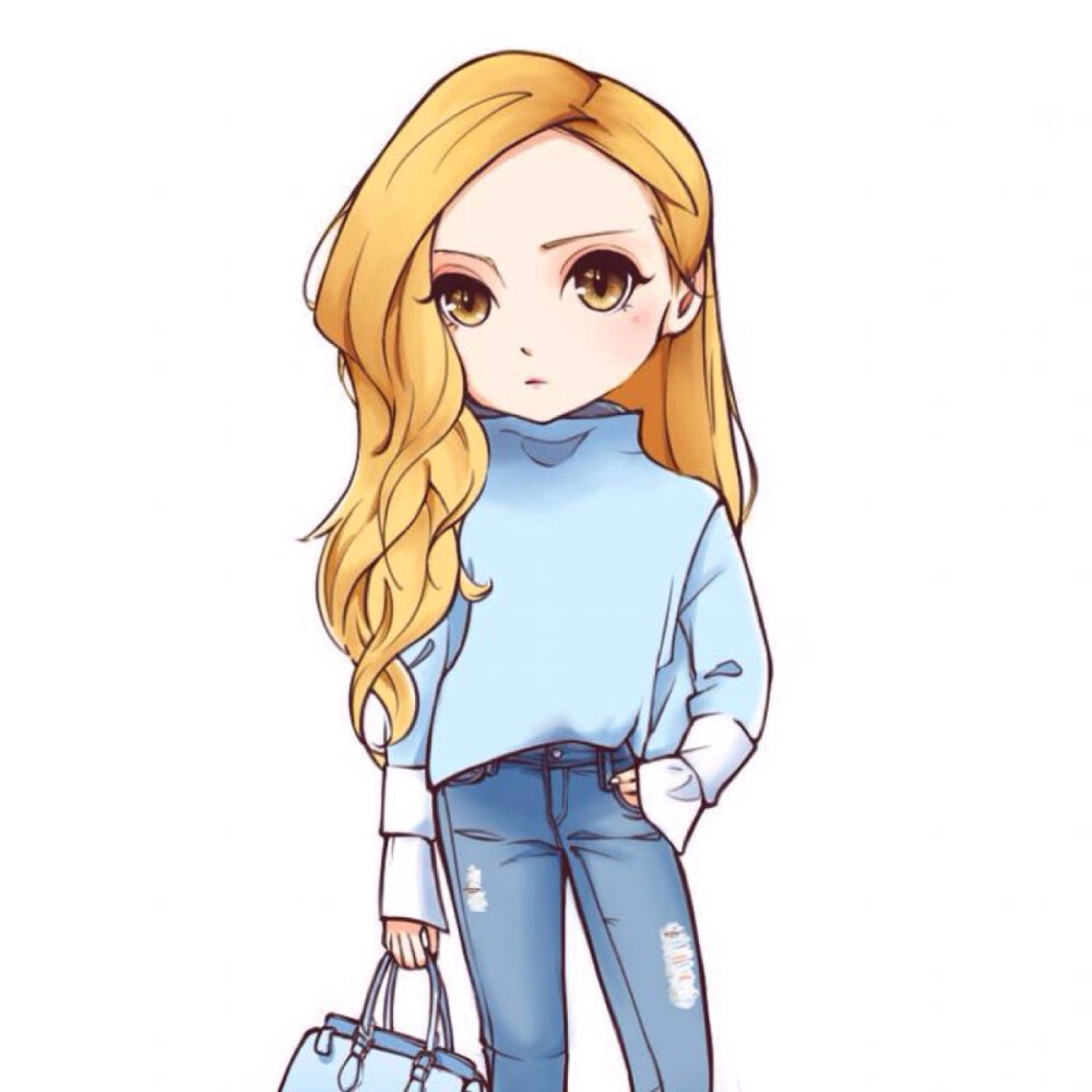 jessica郑秀妍q版手绘头像